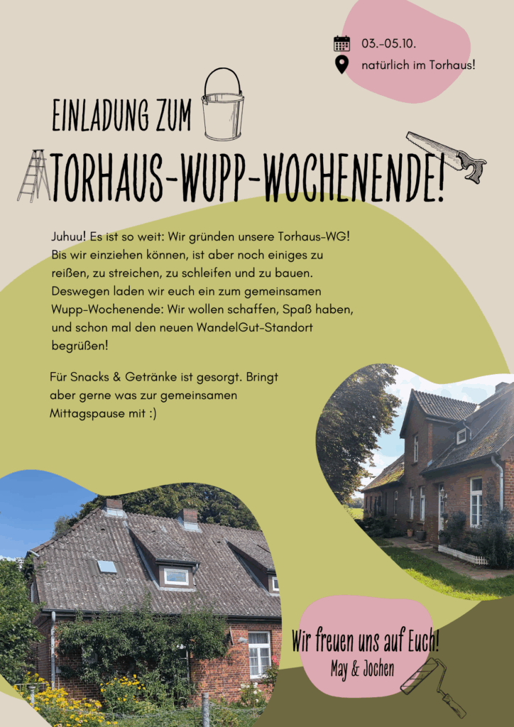 Plakat vom Torhaus-Wupp