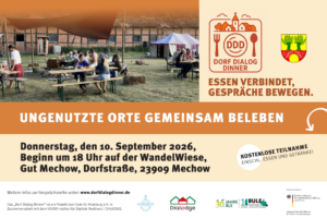 Dorf Dialog Dinner Flyer